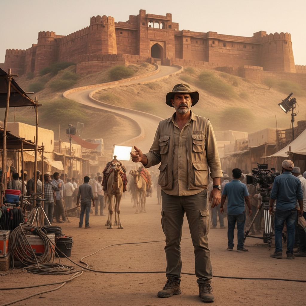 Indian Film Location Manager no writing